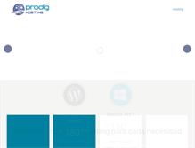 Tablet Screenshot of prodigperu.com